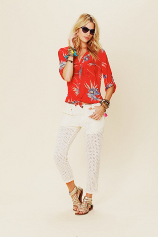 Eyelet Trouser
