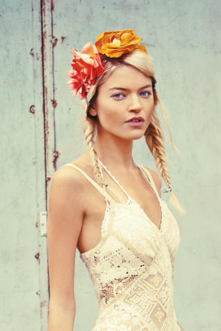 Floral Braided Headdress