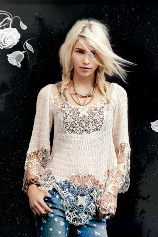 Free People Captured Dreams Tunic in knit-sweaters