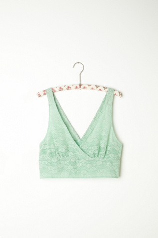 Mock Surplice Solid Bra