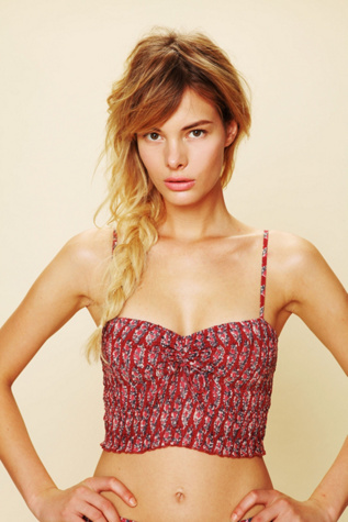 FP ONE Smocked Printed Crop
