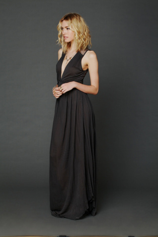 Plunging V Maxi Dress