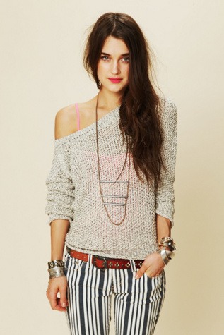 Marl Yarn Pullover
