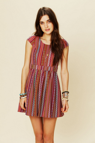 Log Cabin Woven Dress