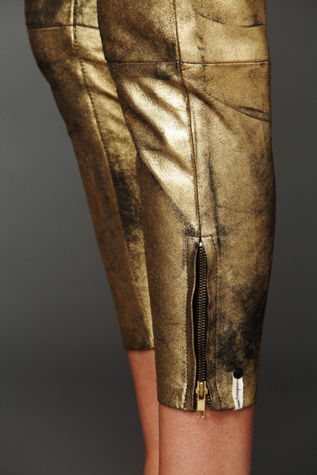 Fear and Loathing Gold Leather Pants