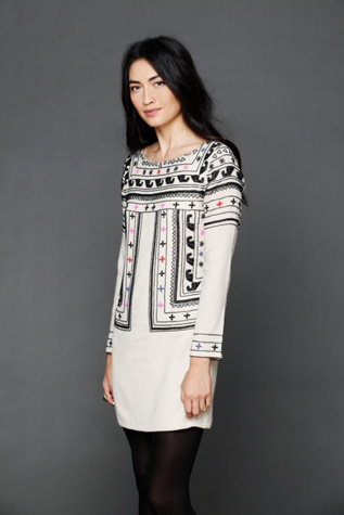 Mara Hoffman Beaded Wool Dress