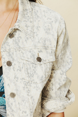 Animal Printed Denim Jacket