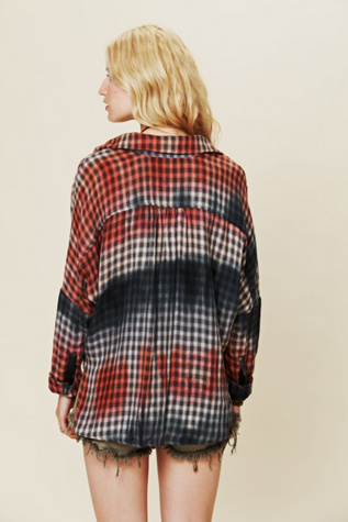 Plaid Wrap Top