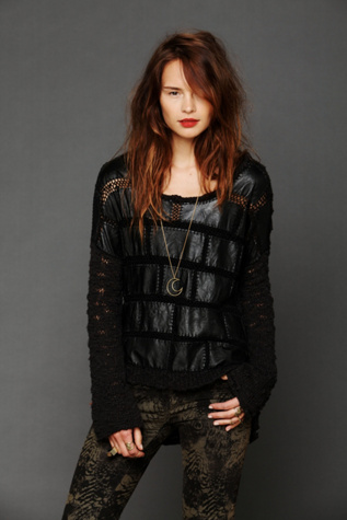 Leather Patched Tunic