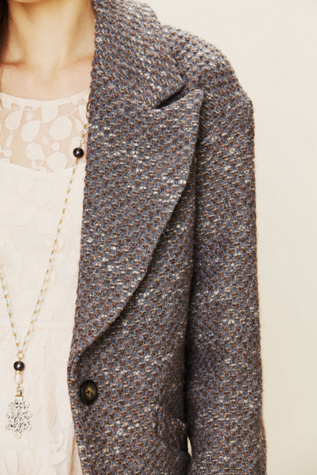 Golden Sun Tweed Coat