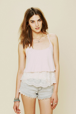 Tiered Lace Racer Cami