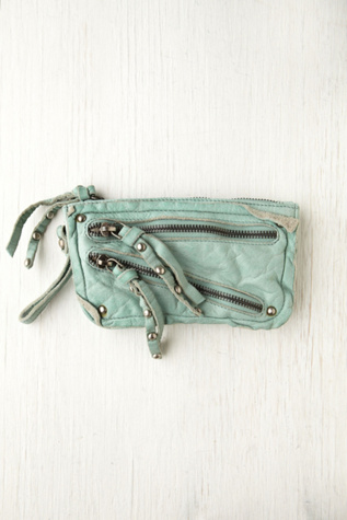 Distressed Double Zip Wallet
