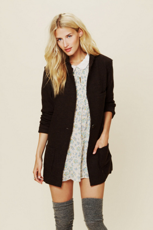 Poetic Verse Sweater Blazer
