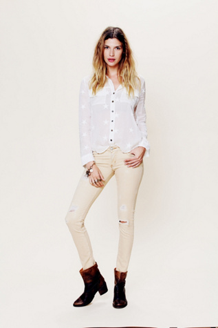 Thrift Wash Destroyed Skinny Jeans