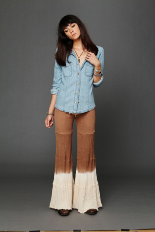 Corset Tiered Gauze Pant