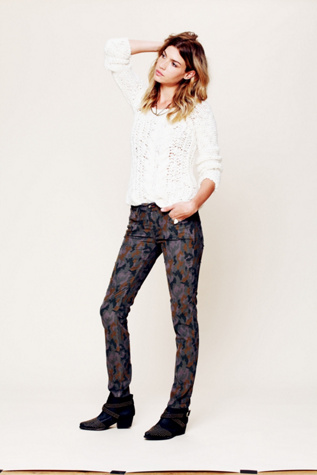 Printed Corduroy Skinny