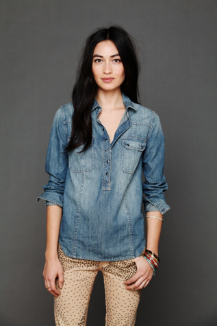 Denim Pullover