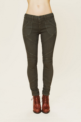 Herringbone Stretch Seamed Legging