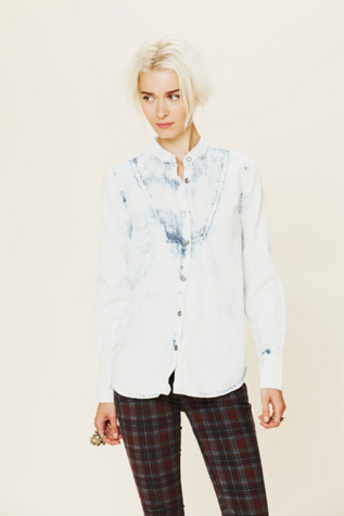Blue Velvet Chambray Button-down