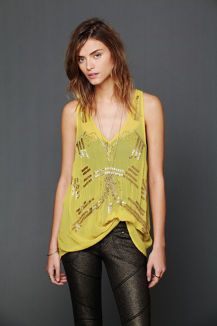 Follow My Lead Beaded Tank