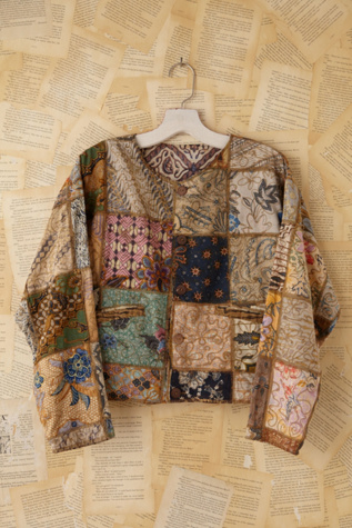 Vintage Batik Patchwork Jacket