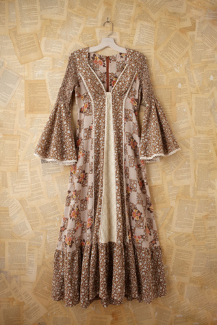 Free People Vintage Floral Peasant Maxi Dress in Vintage-Dresses