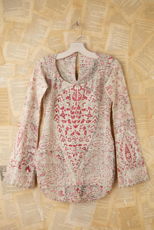 Vintage Batik Printed Top