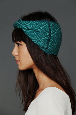 Diamond Jacquard Twist Headwrap