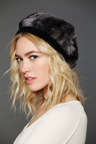 Free People Faux Fur Beanie