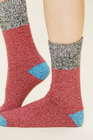 Colorblock Boot Sock