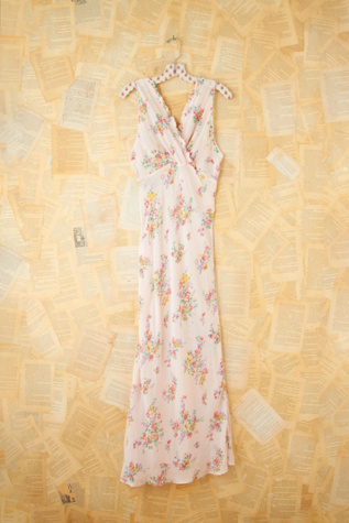 Free People Vintage Floral Printed Slip Dress in Vintage-Dresses