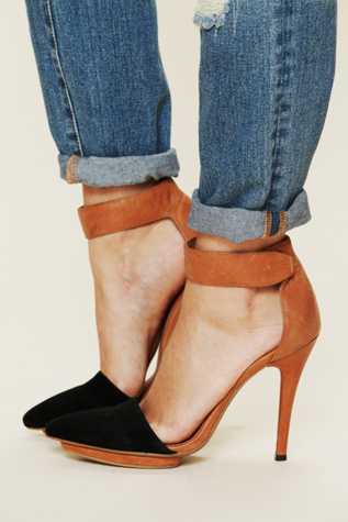 Black Suede/Tan Leather