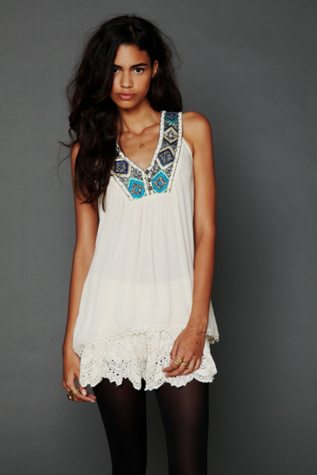 Sleeveless Embroidered Top