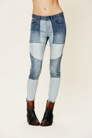 Two Toned Seamed Skinny