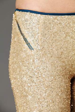 Sequin Cropped Pant