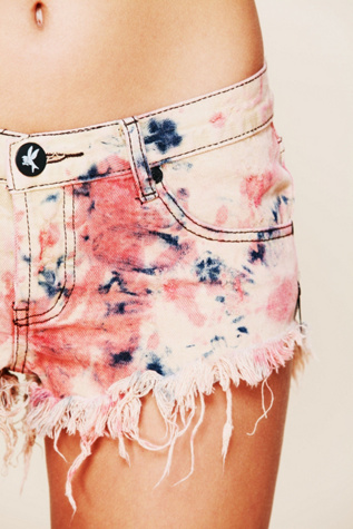 Tie Dye Denim Cutoff