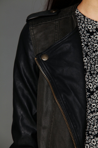 Pieced Vegan Motorcycle Jacket