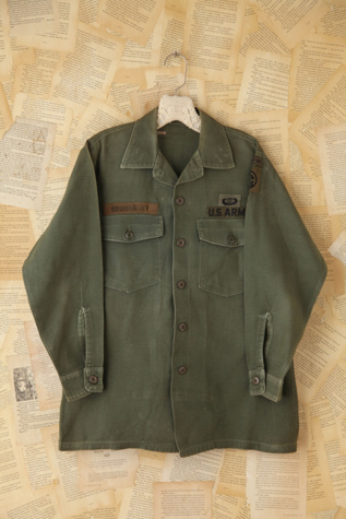 Free People Vintage Military Patched Cargo Jacket in vintage-jackets