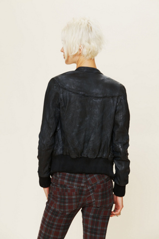 Leather Bomber Jacket