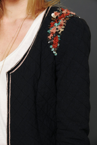 Bold Shoulder Quilted Jacket