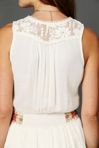Ethnic Embroidered Waist Dress