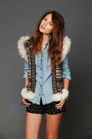 Studded Vegan Leather Shorts