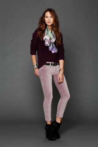 5 Pocket Velvet Skinnies