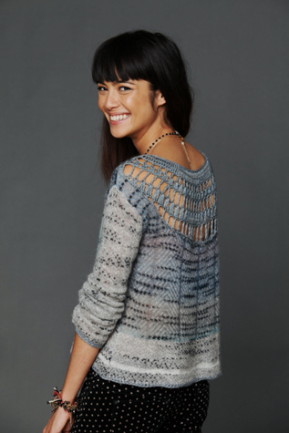 Crochet Back Pattern Pullover