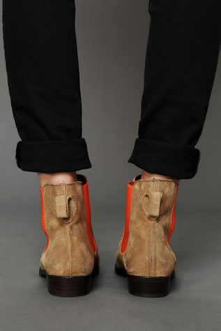 Taupe Suede - Orange