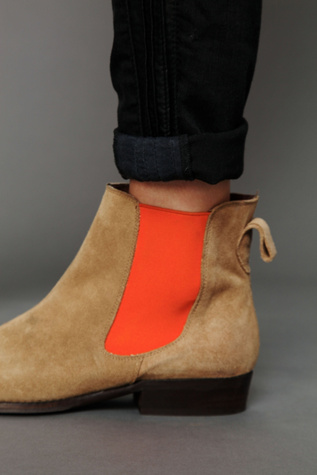 Taupe Suede - Orange
