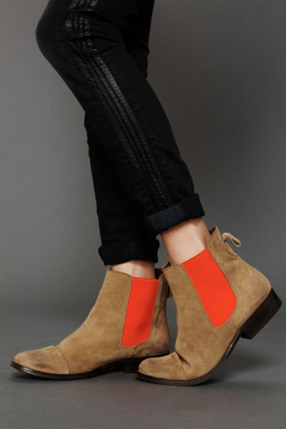 Taupe Suede - Orange