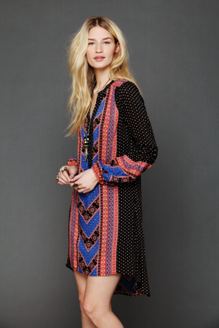 Free People Peacemaker Print Shapeless Dress in Boho-Dresses