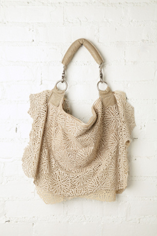 Ripped Lace Hobo