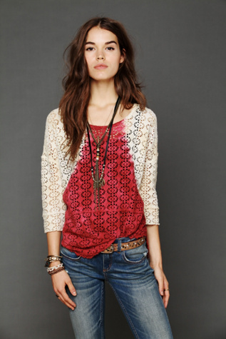 We The Free Crochet Love Raglan